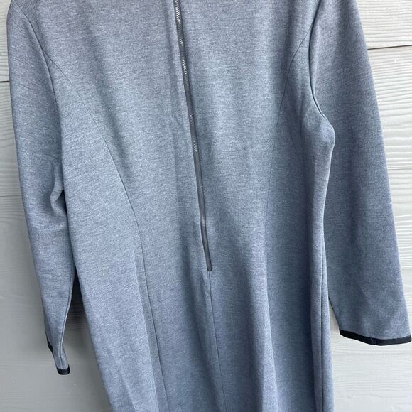 Talbots sheath vegan leather trim dress - Picture 6 of 7